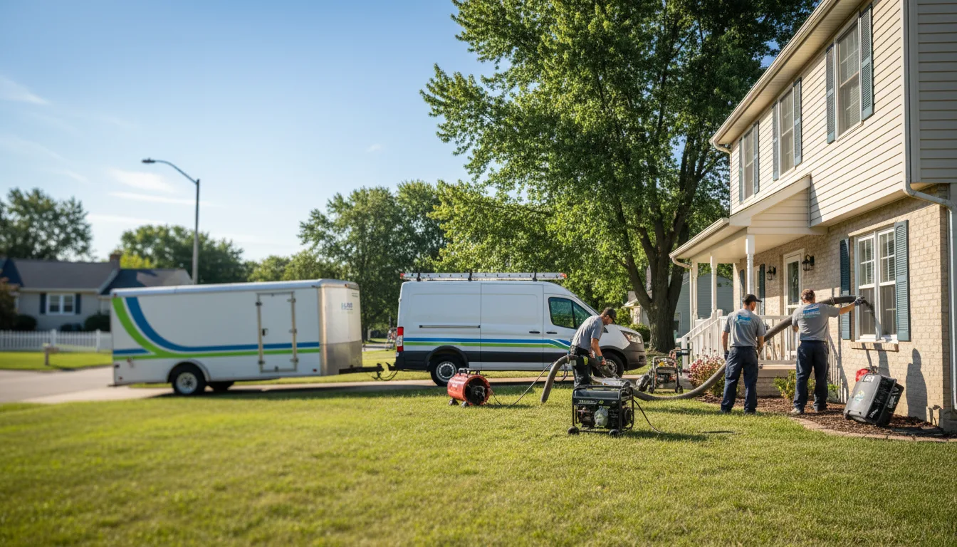 Flooded Basement Restoration And Cleanup With Repair in Leavittsburg, OH near me